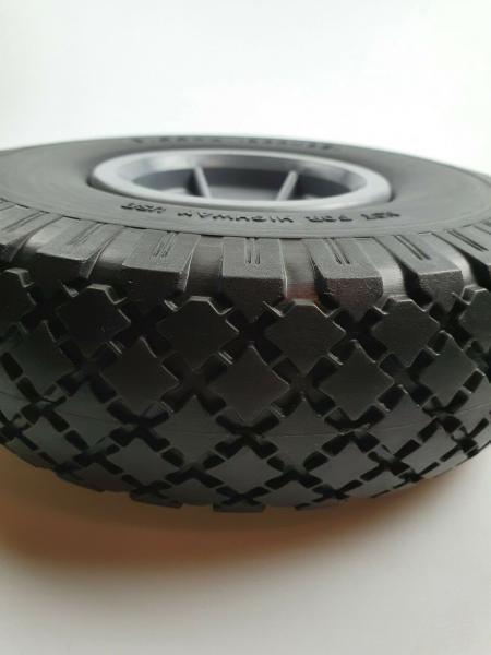 2x PU Rad Ø 260 x 85, 3.00-4 Industrielager Sackkarre Nabelänge 60 mm